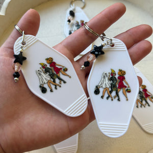 TRAGIC GIRL TRIO - MOTEL KEYCHAIN