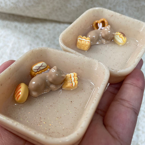 Cat Bakery Sleeping Kitty Ring Dishes