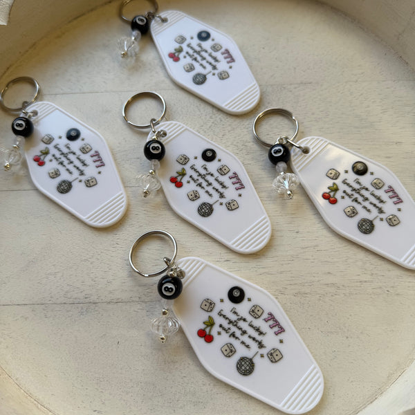 I'M SO LUCKY  - MOTEL KEYCHAIN