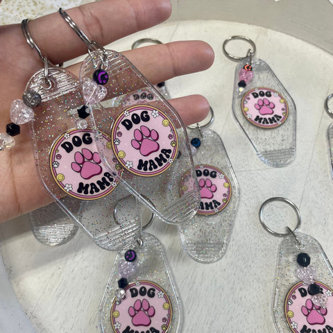 DOG MOM ERA-- MOTEL KEYCHAIN