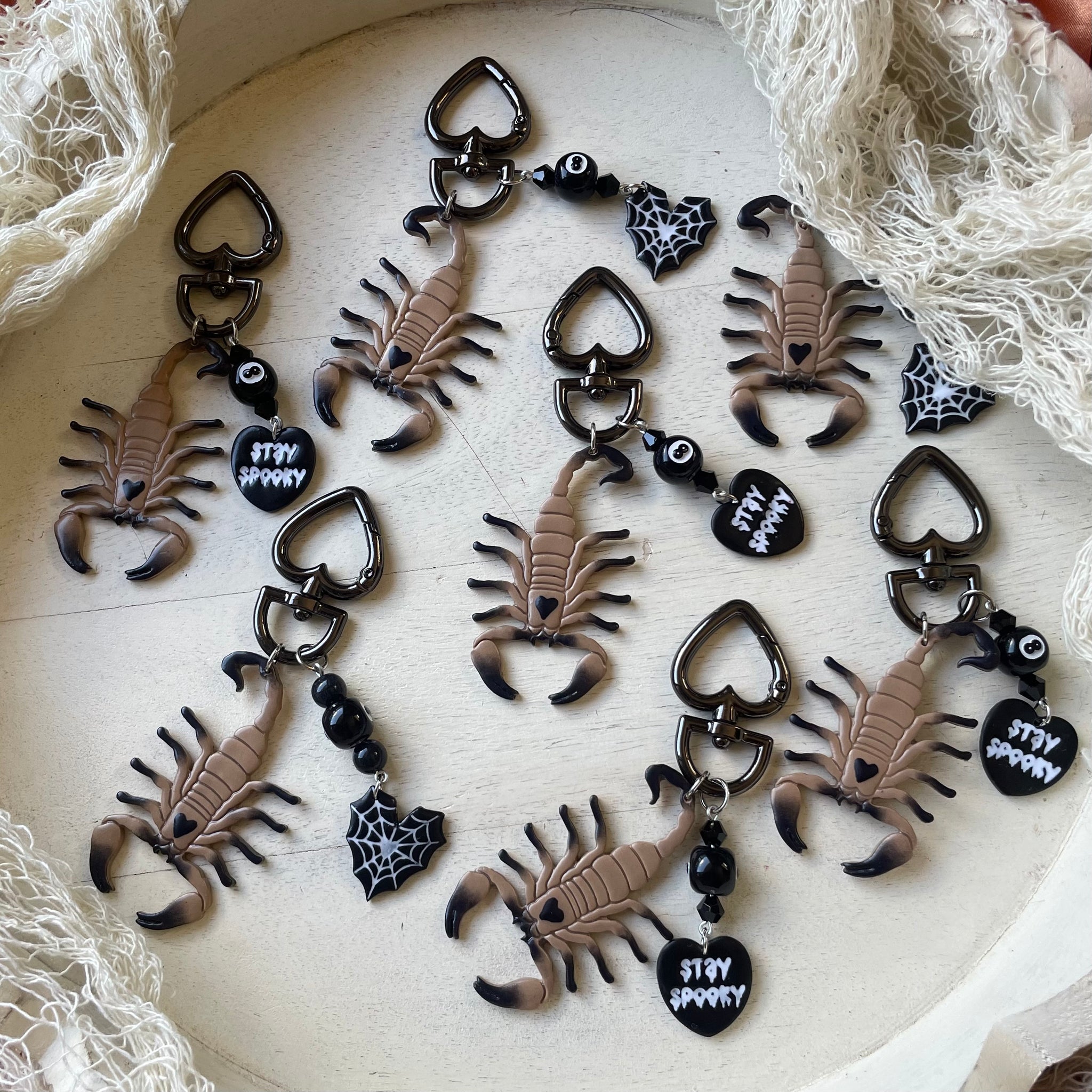 Scorpion Hearts Keychain